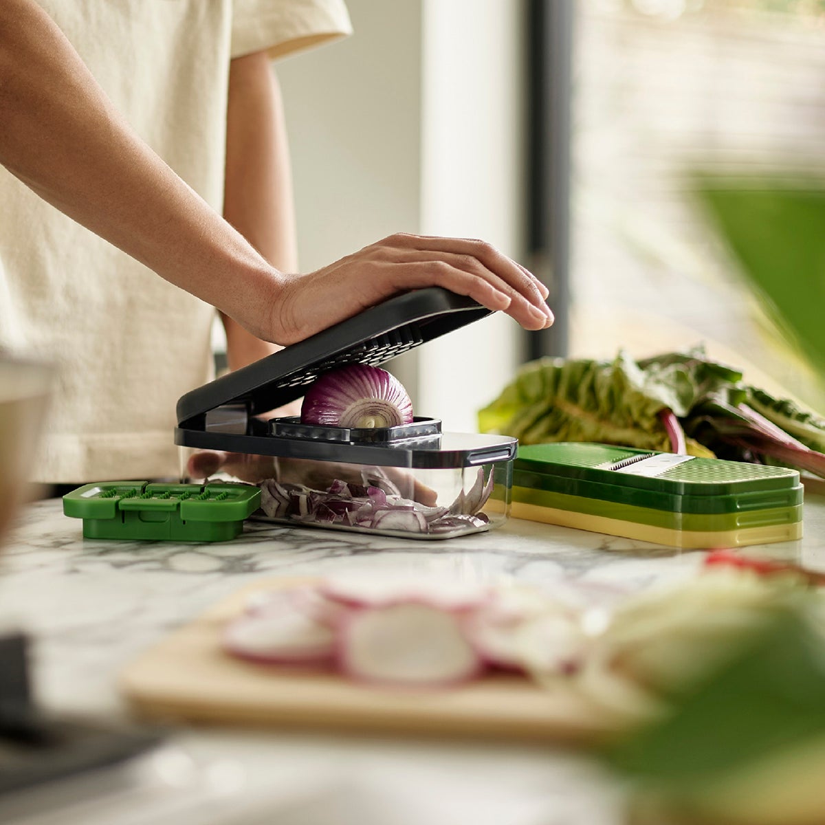 Joseph Joseph 4-Piece Multi-Prep Compact Grater & Slicer | The